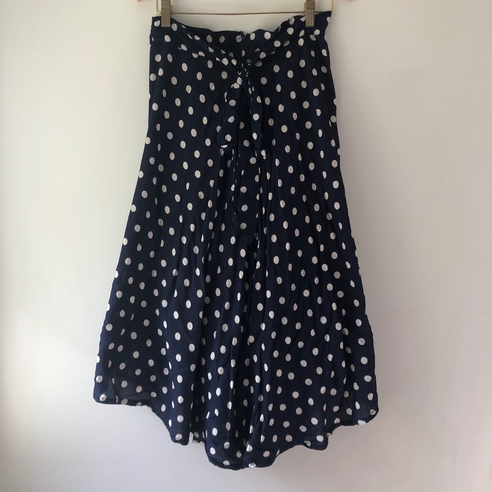 Anthropology midi polka dot skirt- Porridge